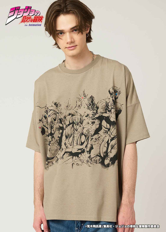 graniph xOver JOJO的奇妙冒險 - 柱之男 寬鬆Tee