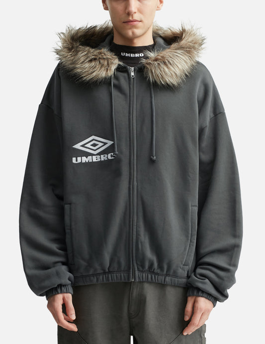 Umbro xOver Slam Jam - 毛絨帶面罩連帽外套