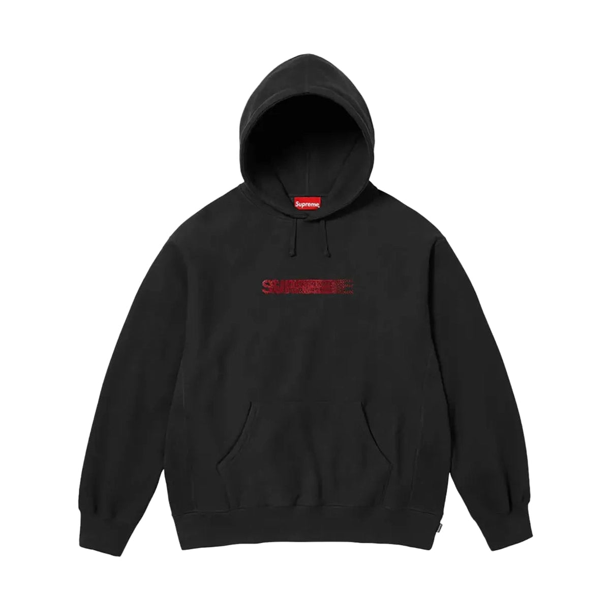 Supreme xOver Swarovski - motion-logo 連帽衣 (黑色)