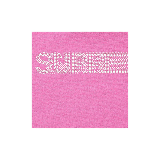 Supreme xOver Swarovski - motion-logo 連帽衣 (粉紅色)