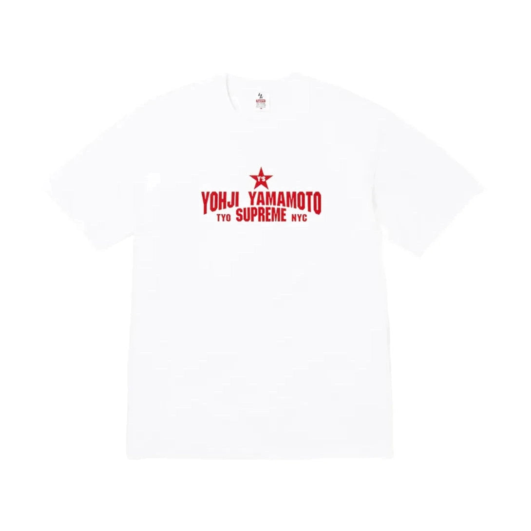 Supreme xOver 山本耀司 - 星星 logo Tee (白色)