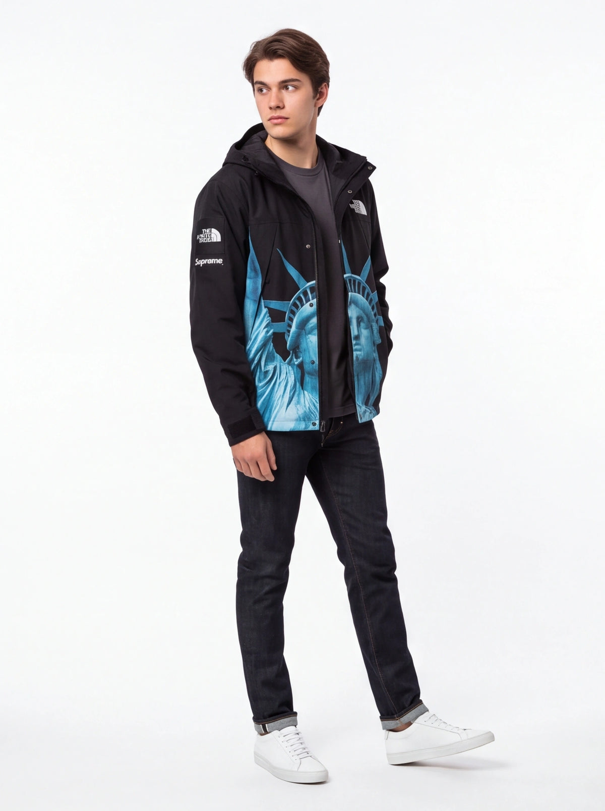 Supreme xOver The North Face - 自由女神 防風外套