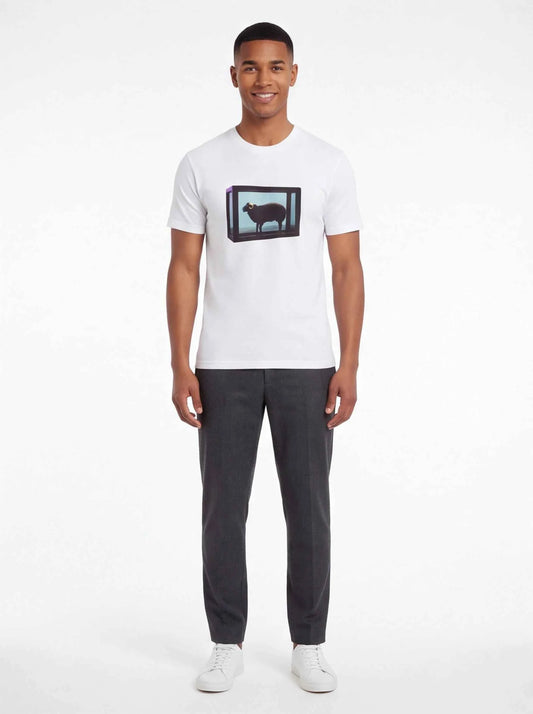 Supreme xOver Damien Hirst - Black Sheep Tee (白色)