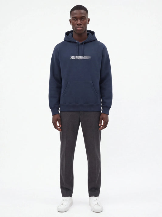 Supreme xOver Swarovski - motion-logo 連帽衣 (藍色)