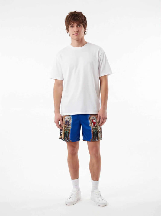 Supreme xOver Michael Jackson - Dangerous 網格短褲 (藍色)