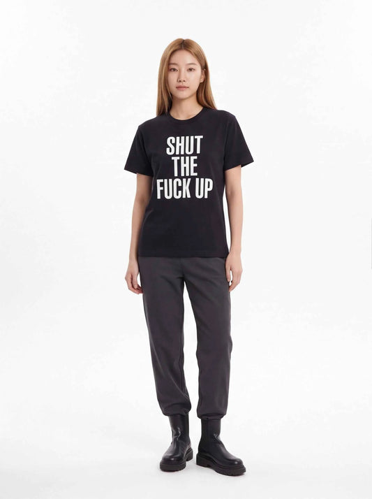 Supreme xOver Number (N)ine - Shut Up Tee (黑色)