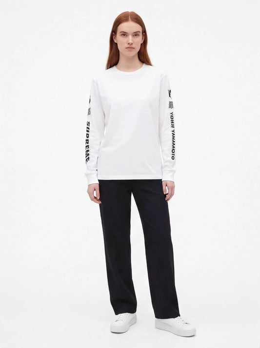 Supreme xOver 山本耀司 - Y' S L/S 長袖Tee (白色)