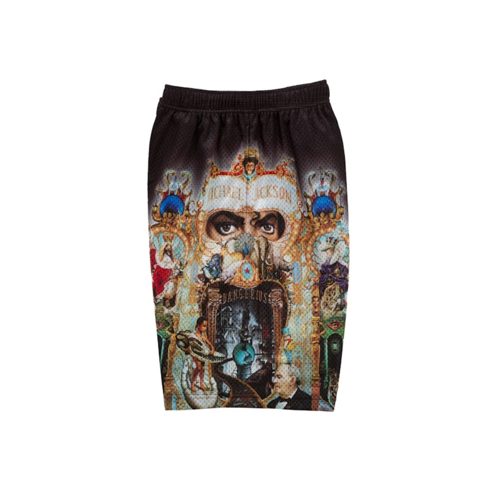 Supreme xOver Michael Jackson - Dangerous 網格短褲 (黑色)