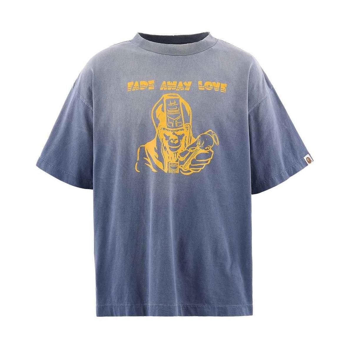 Saint Mxxxxxx xOver BAPE - FADE AWAY LOVE SS TEE