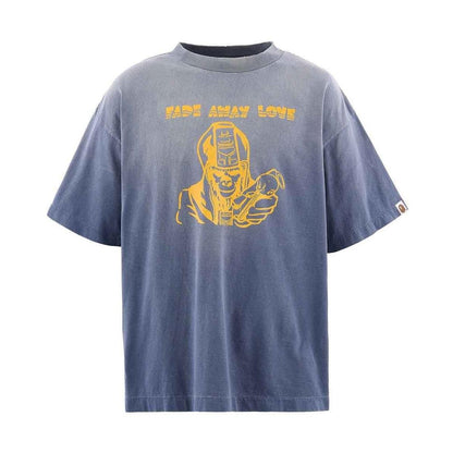 Saint Mxxxxxx xOver BAPE - FADE AWAY LOVE SS TEE