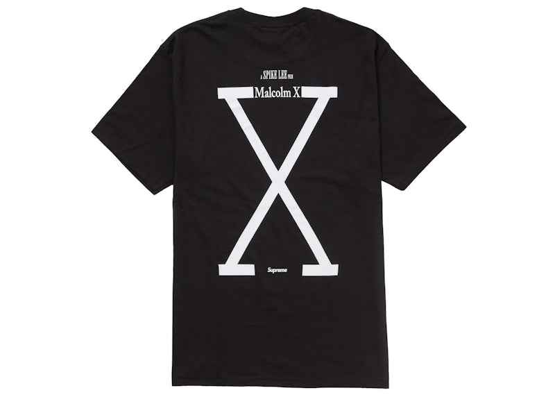Supreme xOver 40 Acres - Malcolm X Tee (黑色)