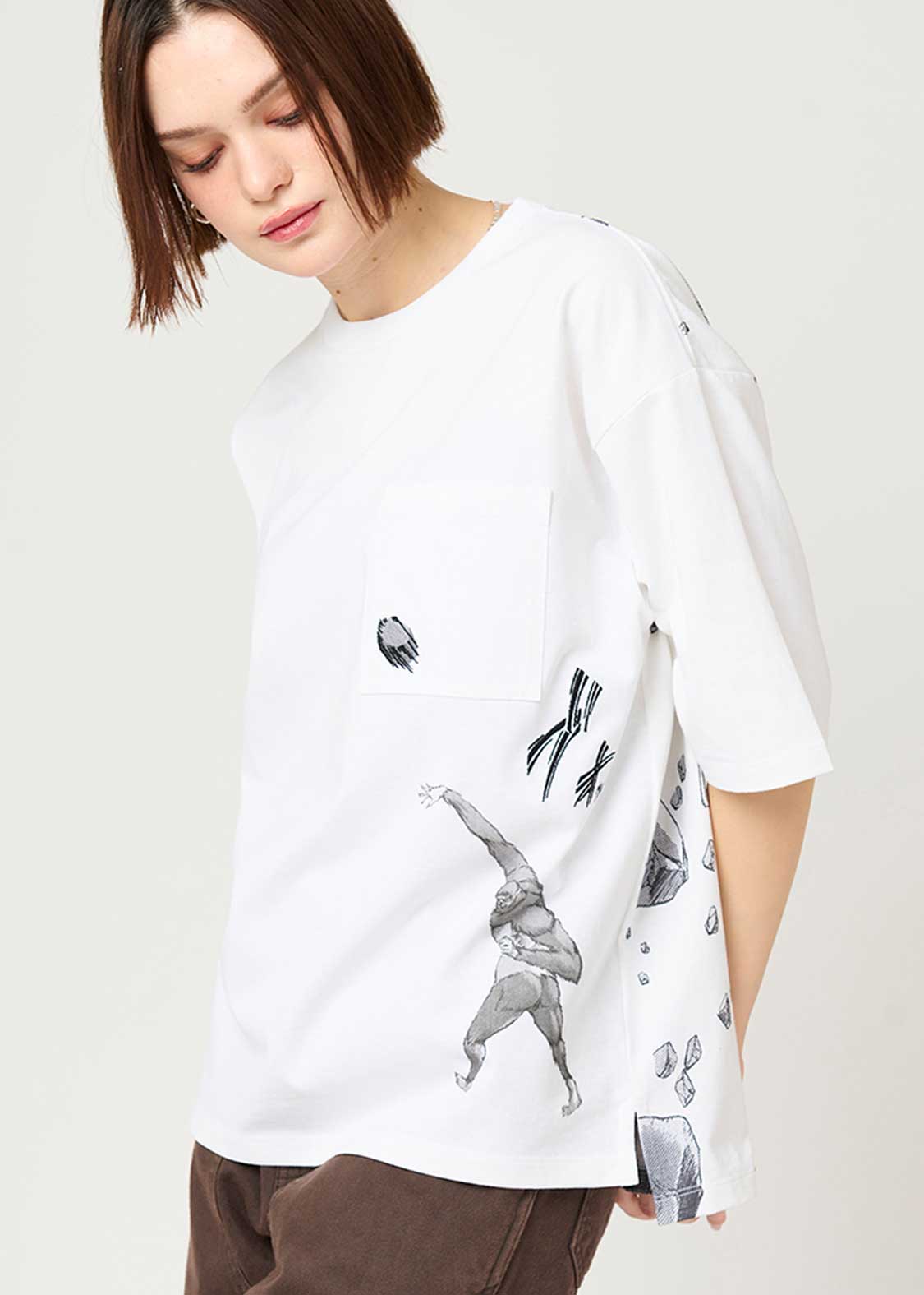 graniph xOver 進擊的巨人 - 完美遊戲 寬鬆Tee