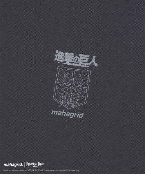 MAHAGRID xOver 進擊的巨人 - 水洗寬鬆Tee