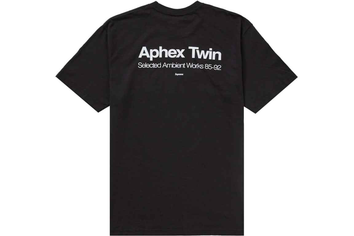 Supreme xOver Aphex Twin - Ambient Works Tee (黑色)