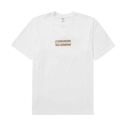 Supreme xOver BURBERRY - Box Logo Tee (白色)