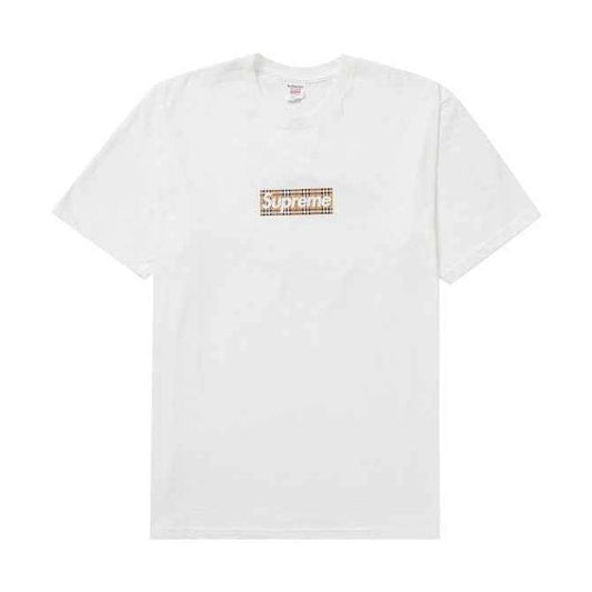 Supreme xOver BURBERRY - Box Logo Tee (白色)