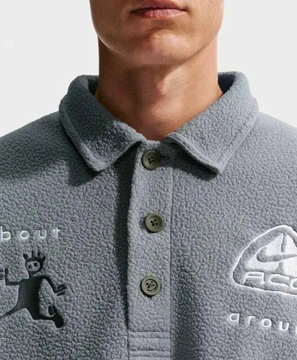 Nike xOver CPFM  - ACG Flea Fit 羊羔毛 Polo 衫