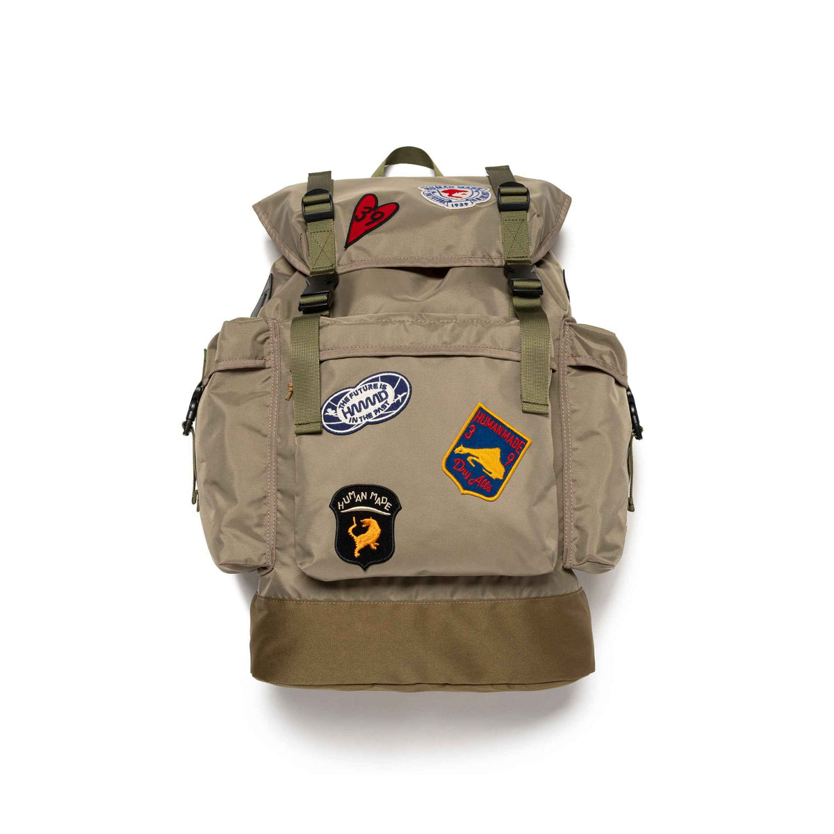 HUMAN MADE xOver Dry Alls - 布章軍事風 背包