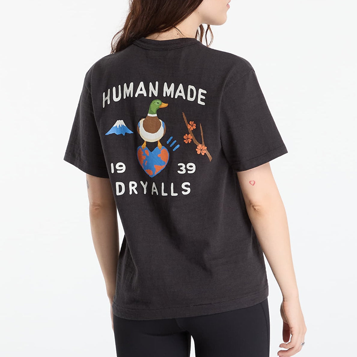 HUMAN MADE xOver Dry Alls - 1939紀念鴨 短袖Tee (黑色)
