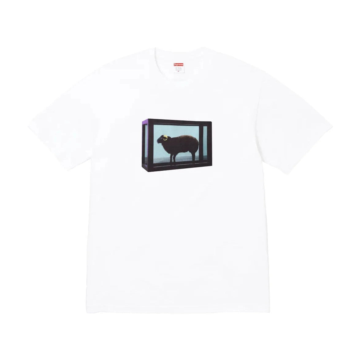Supreme xOver Damien Hirst  - Black Sheep Tee (白色)