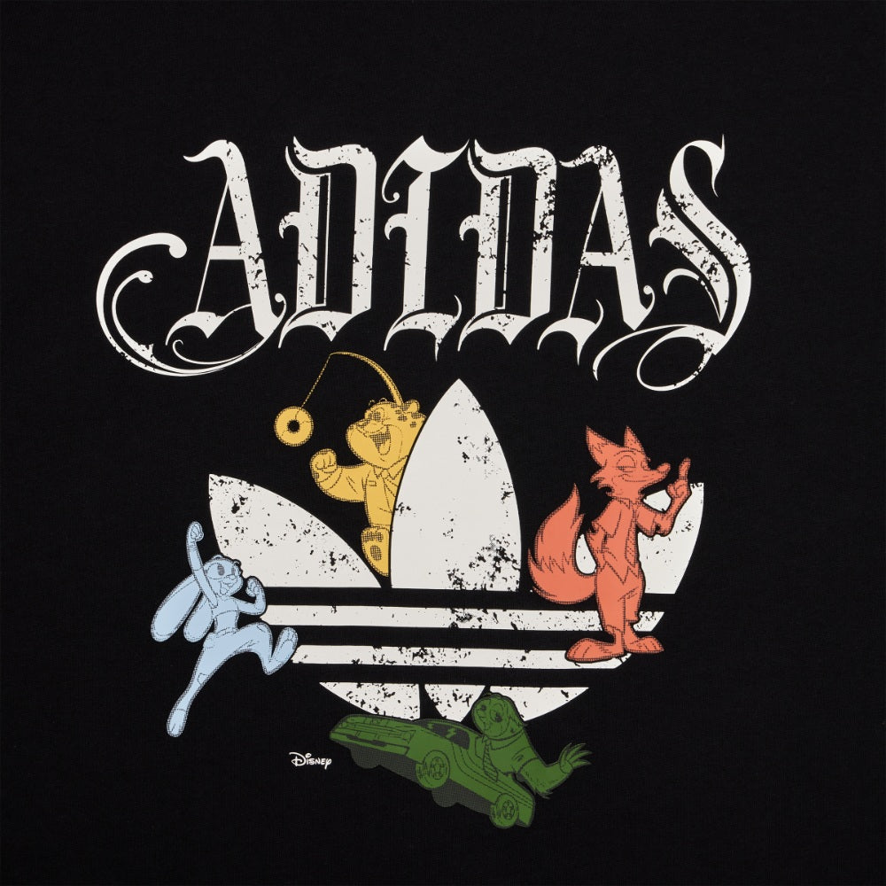 adidas xOver 迪士尼 - 動物方城市 長袖Tee (黑色)