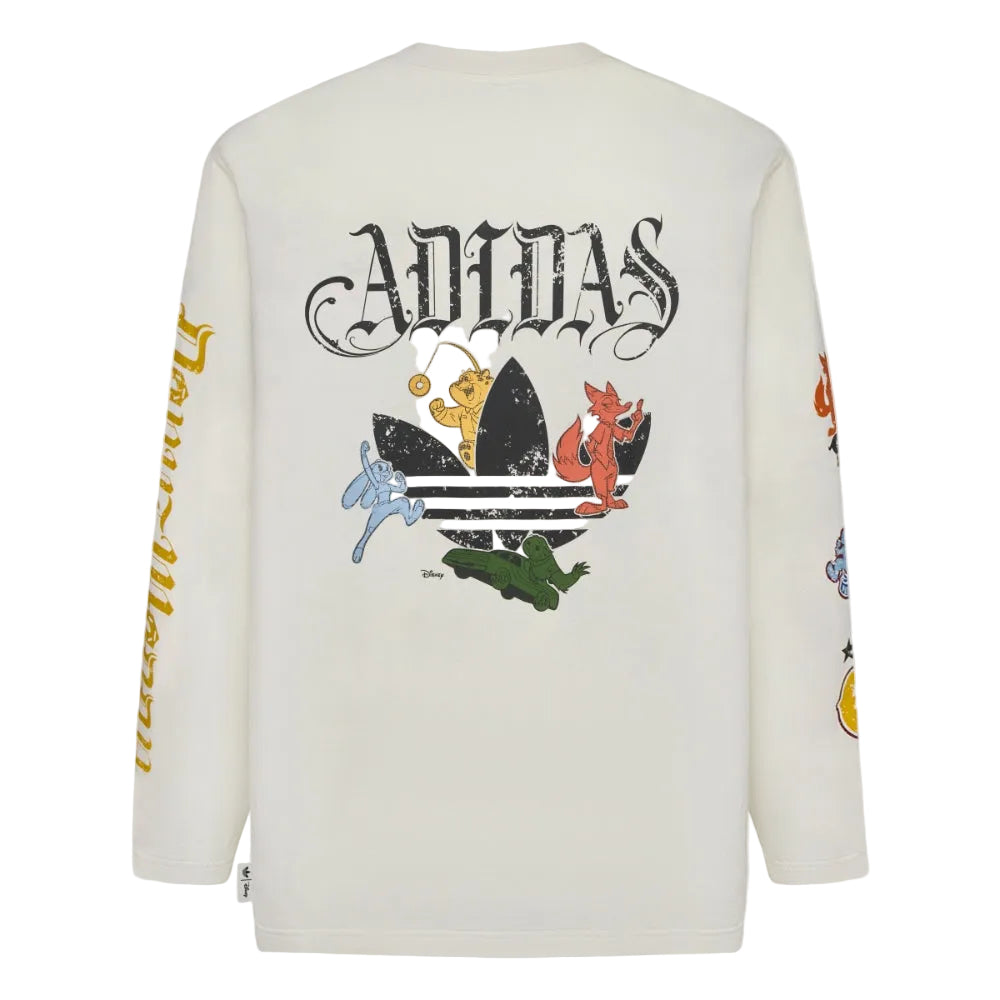 adidas xOver 迪士尼 - 動物方城市 長袖Tee (白色)