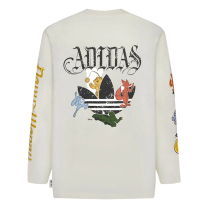 adidas xOver 迪士尼 - 動物方城市 長袖Tee (白色)