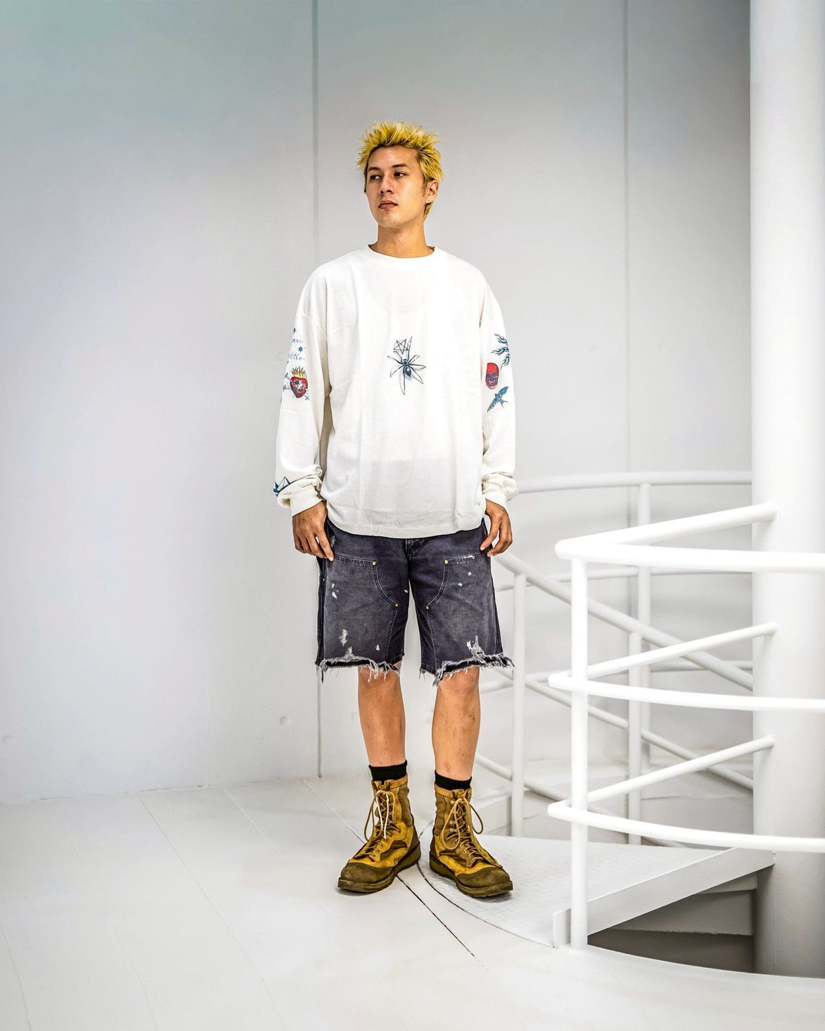 Saint Mxxxxxx xOver Dr. Woo - TATOO 長袖Tee