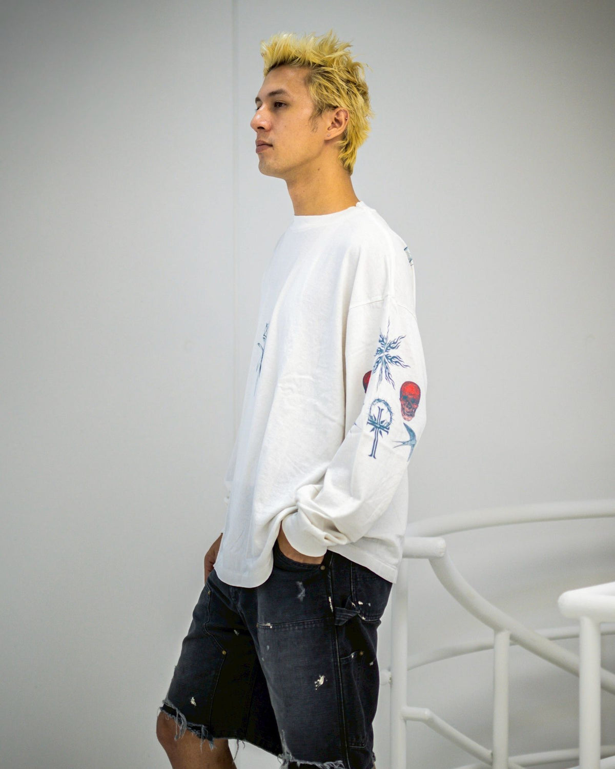 Saint Mxxxxxx xOver Dr. Woo - TATOO 長袖Tee