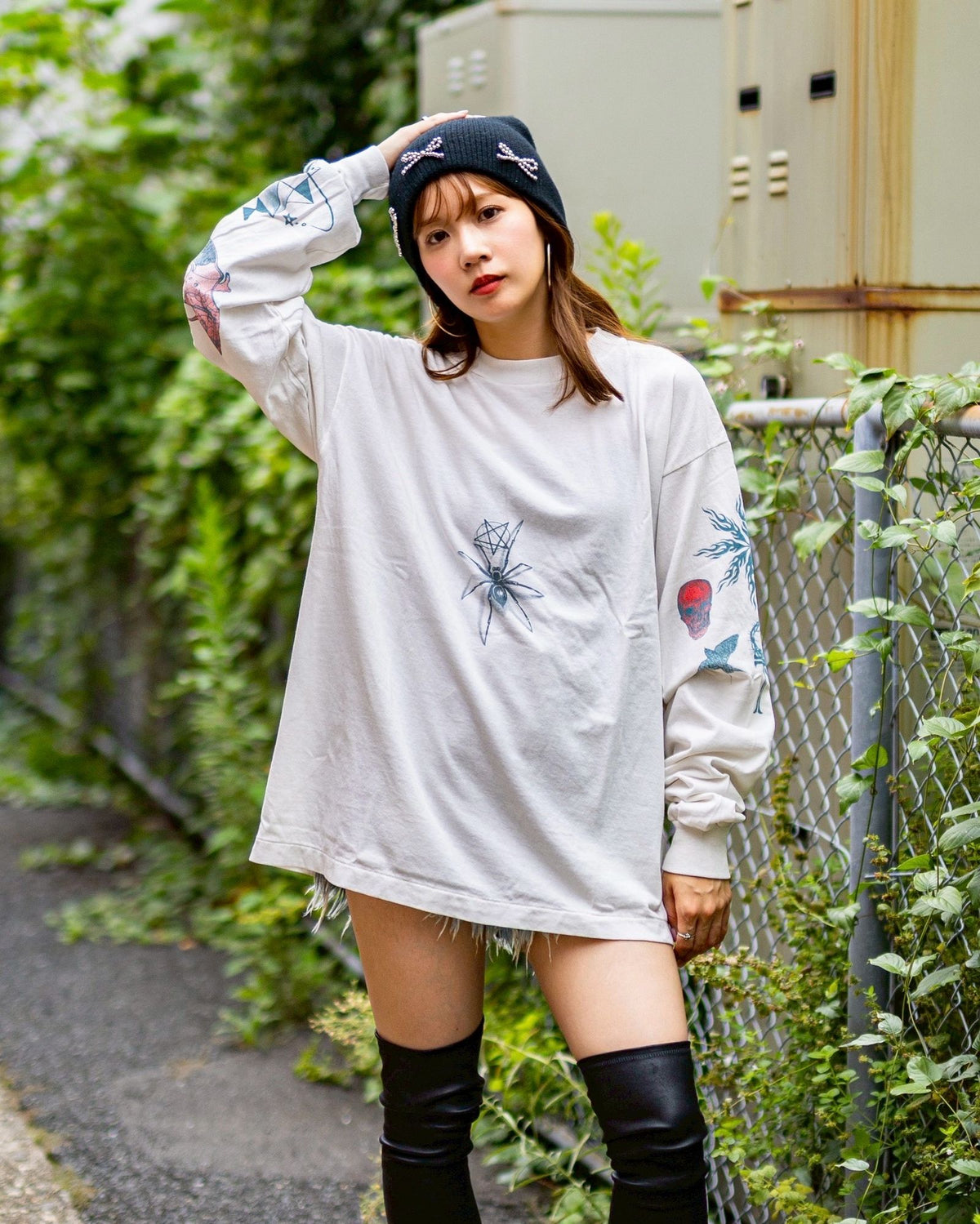 Saint Mxxxxxx xOver Dr. Woo - TATOO 長袖Tee