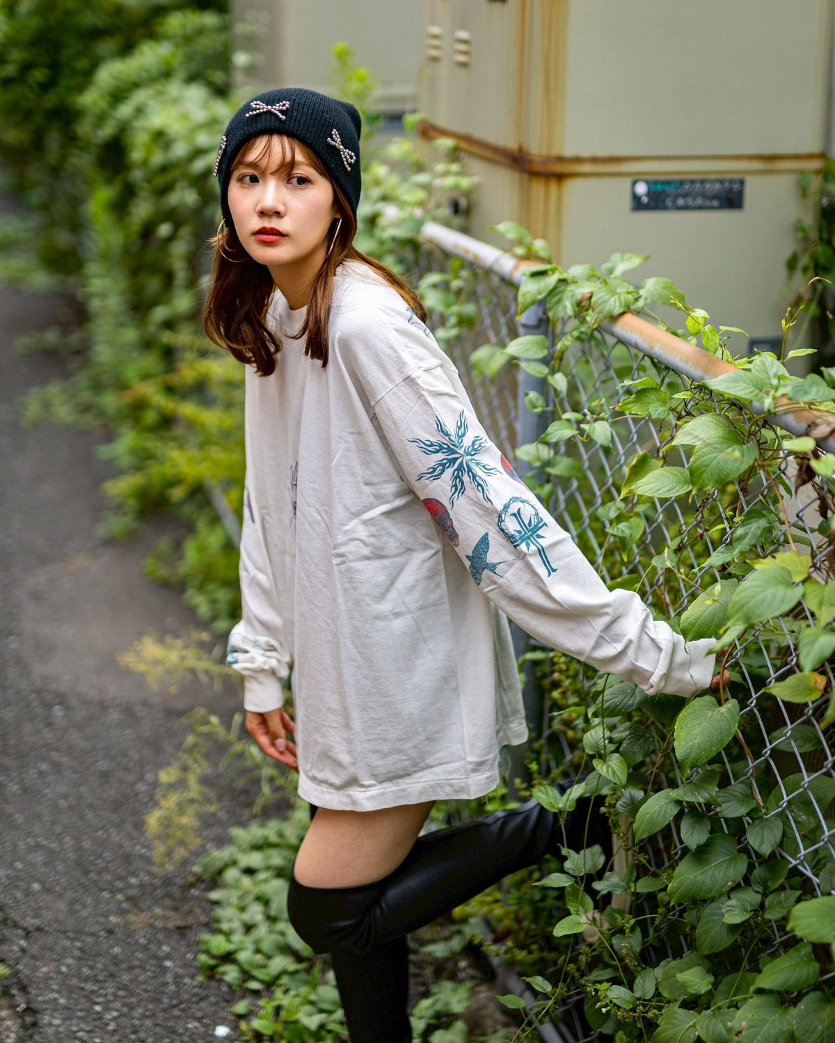 Saint Mxxxxxx xOver Dr. Woo - TATOO 長袖Tee