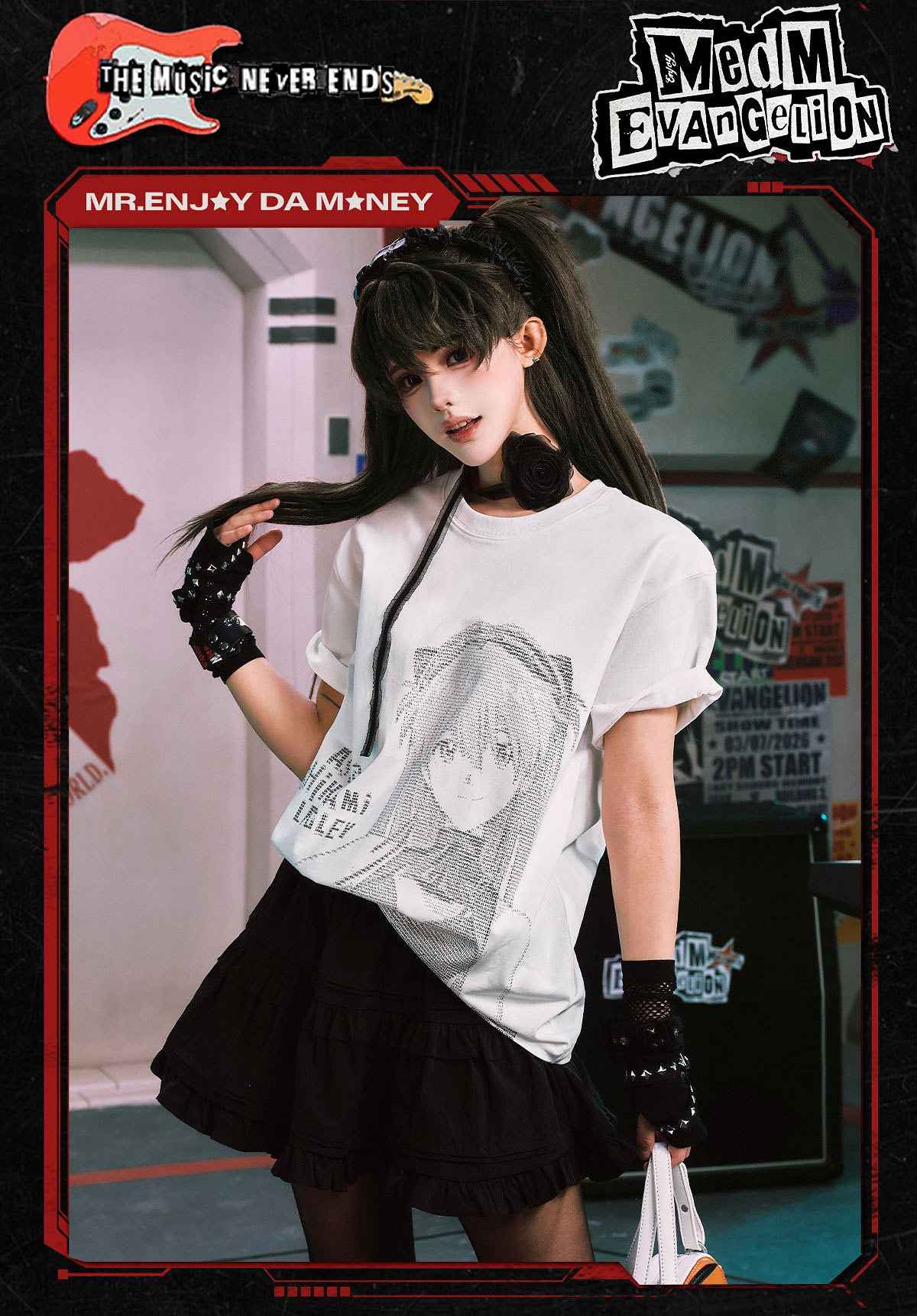 MEDM xOver 新世紀福音戰士 - 明日香代碼寬鬆Tee