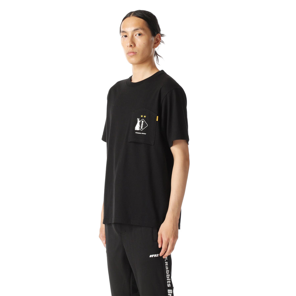 #FR2 xOver F.C.Real Bristol - 口袋 短袖Tee (黑色)