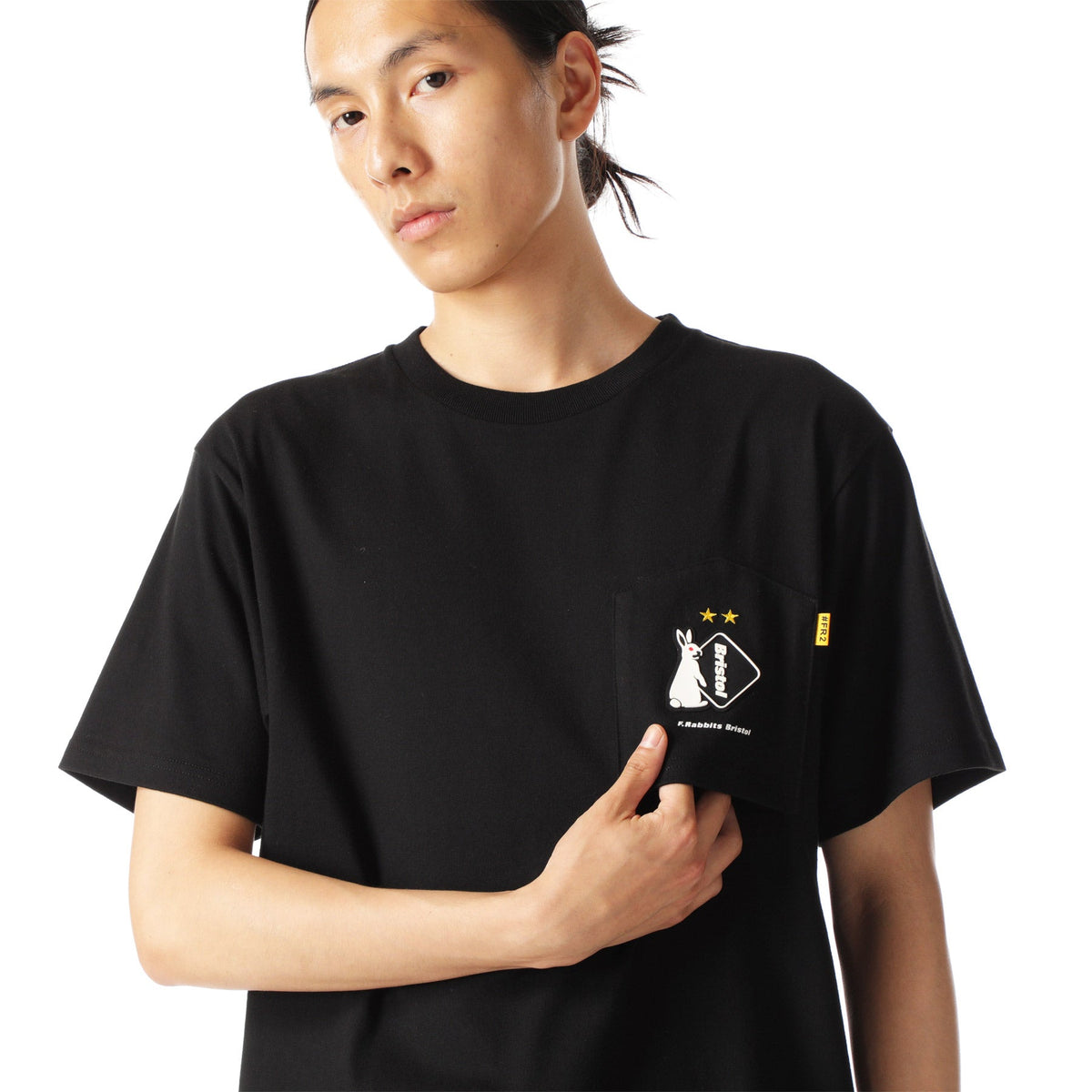 #FR2 xOver F.C.Real Bristol - 口袋 短袖Tee (黑色)