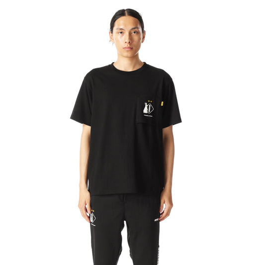 #FR2 xOver F.C.Real Bristol - 口袋 短袖Tee (黑色)