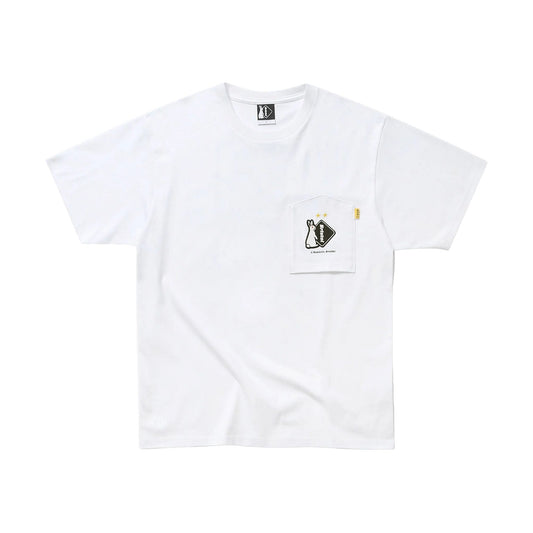 #FR2 xOver F.C.Real Bristol - 口袋 短袖Tee (白色)