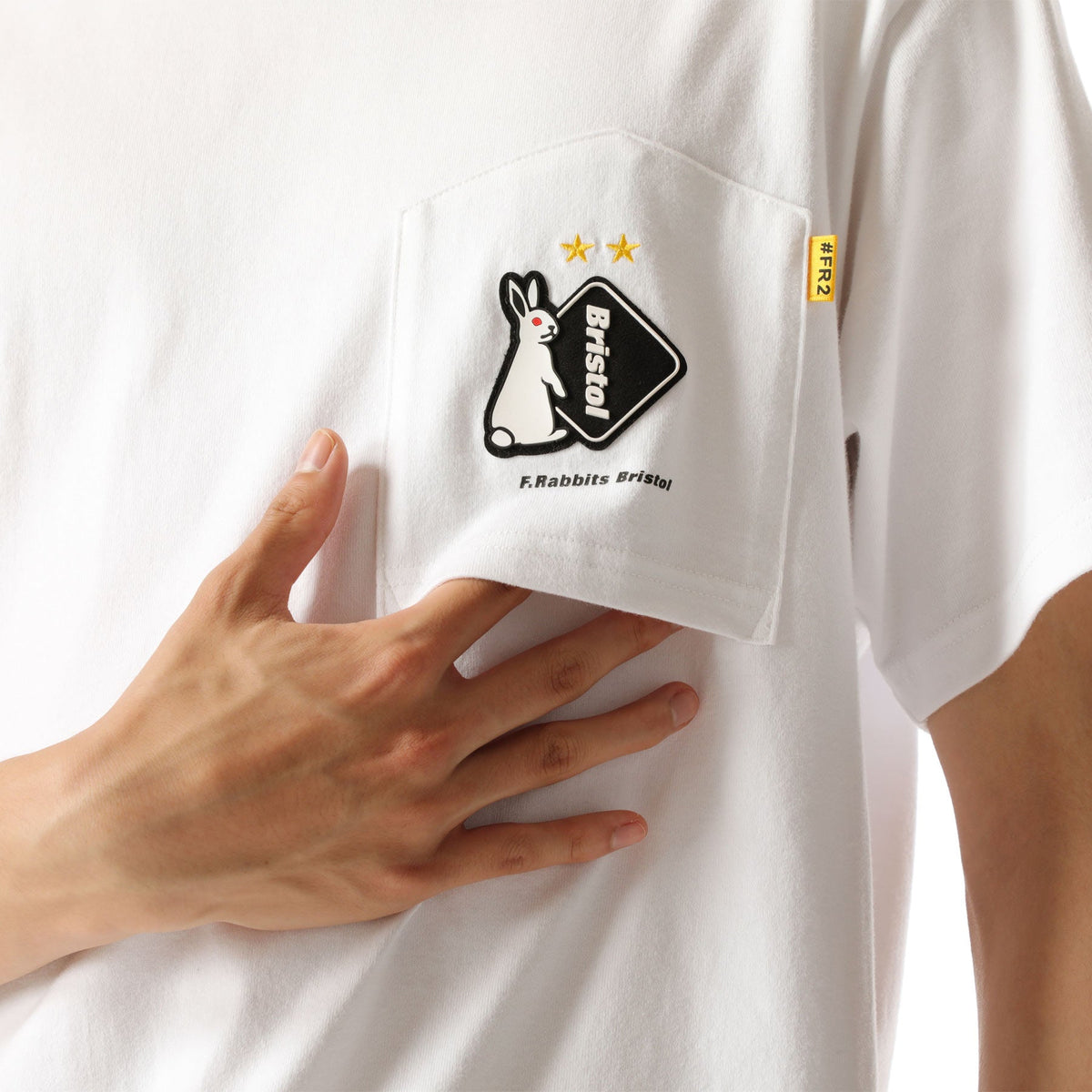 #FR2 xOver F.C.Real Bristol - 口袋 短袖Tee (白色)