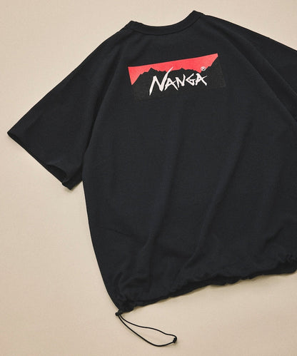 NANGA xOver FREAK'S STORE - 抽繩 短袖Tee (黑色) 