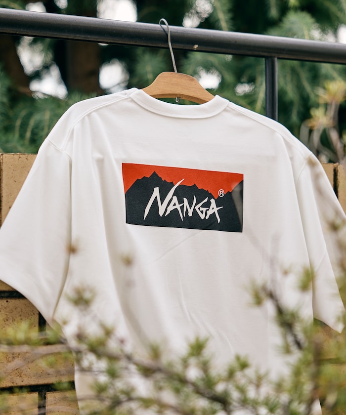 NANGA xOver FREAK'S STORE - 抽繩 短袖Tee (白色)