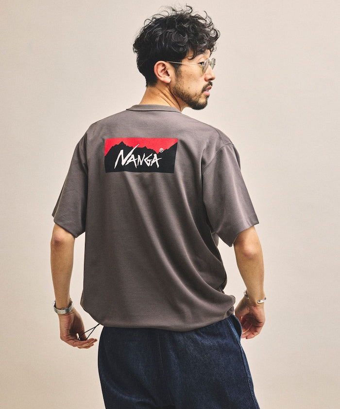 NANGA xOver FREAK'S STORE - 抽繩 短袖Tee (棕色)