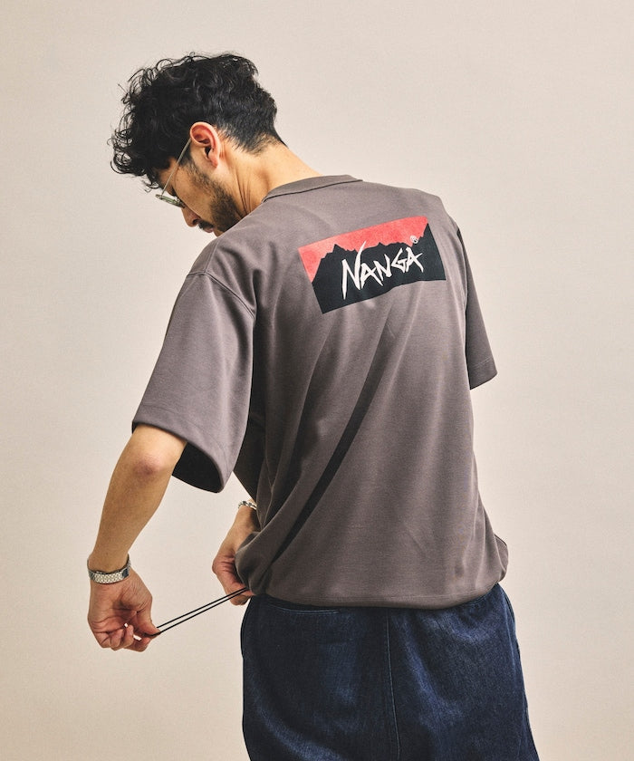 NANGA xOver FREAK'S STORE - 抽繩 短袖Tee (棕色)
