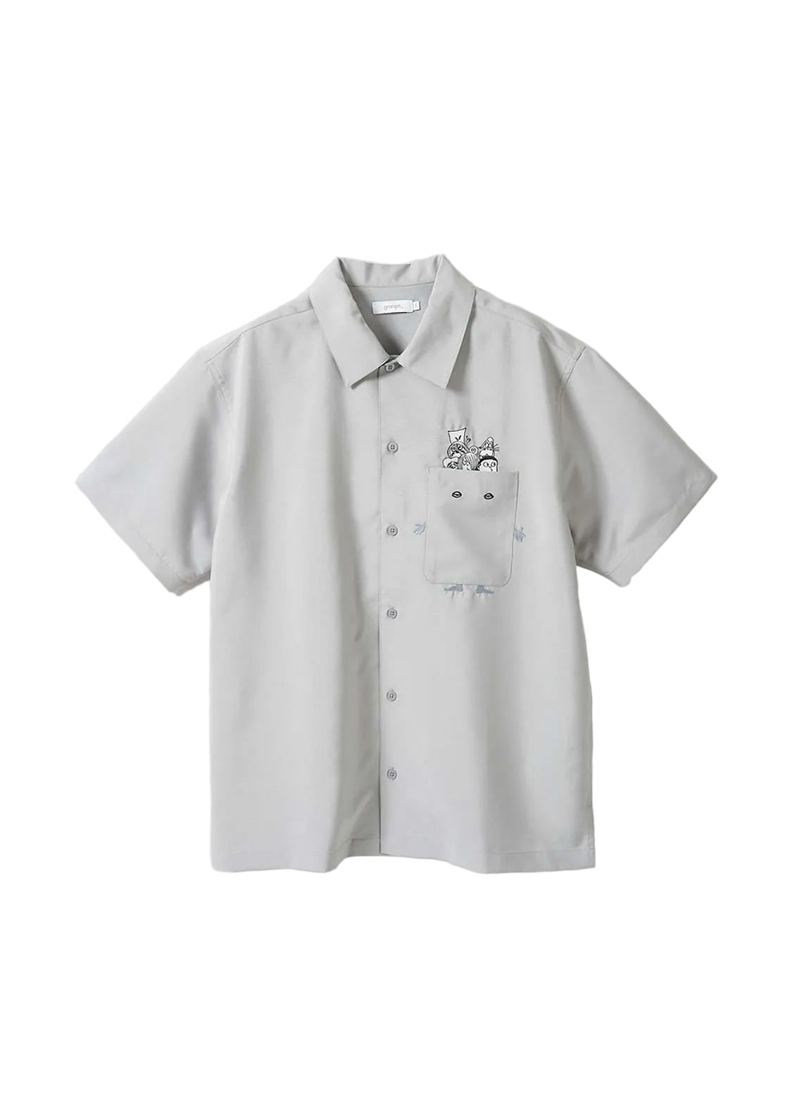 graniph xOver 鬼太郎 - 塗壁 寬鬆短袖襯衫