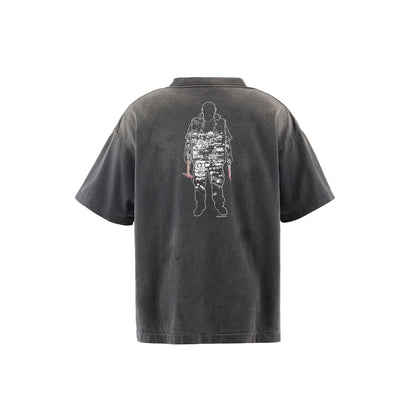 Saint Mxxxxxx xOver GEEKS RULE xOver SANTASTIC! - 慘家-zange- GS_SS TEE