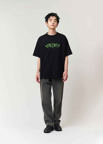 graniph xOver 哥斯拉 - VS 基多拉寬鬆Tee