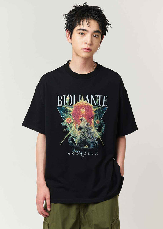 graniph xOver 哥斯拉 - VS碧奧蘭蒂 寬鬆Tee