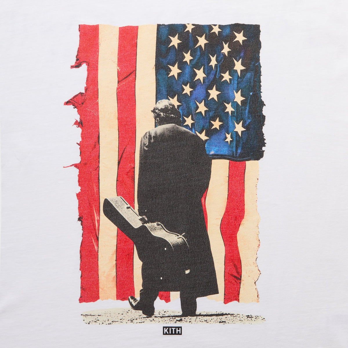 Kith xOver Johnny Cash - 美國國旗復古 短袖Tee 