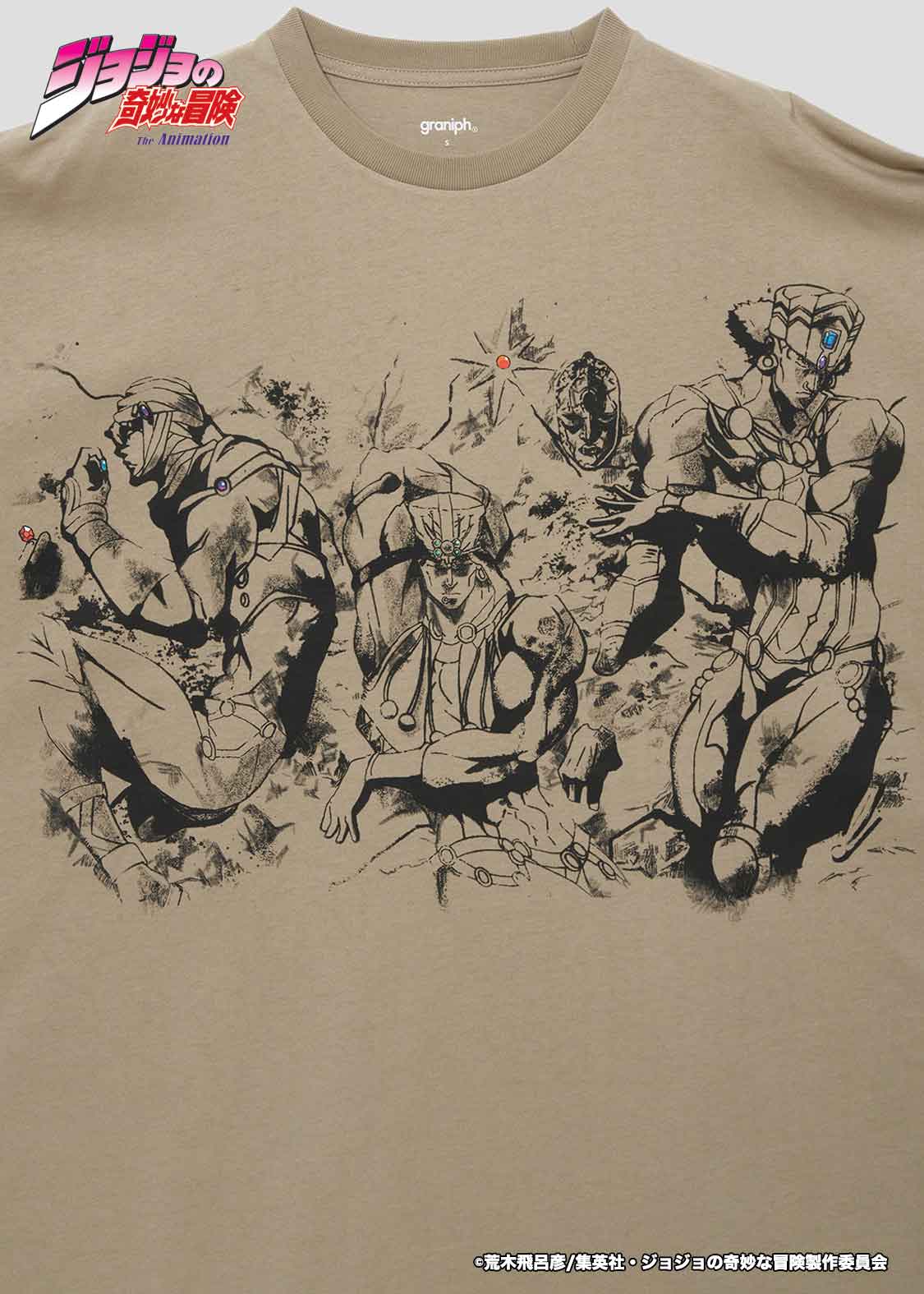 graniph xOver JOJO的奇妙冒險 - 柱之男 寬鬆Tee