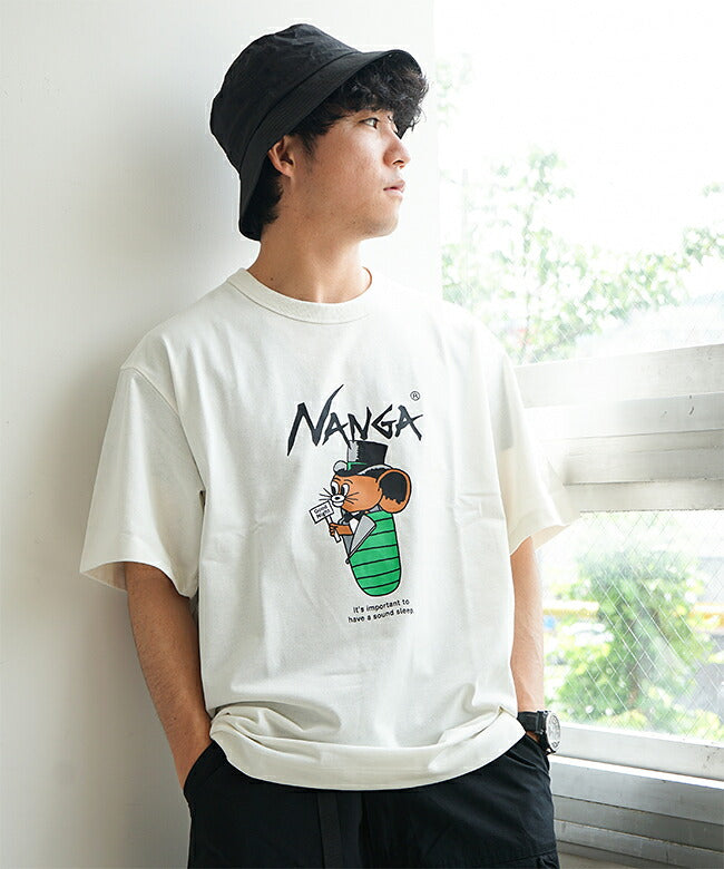 NANGA xOver Jerry Ukai  - 30週年Jerry Marquez 短袖Tee (白色)
