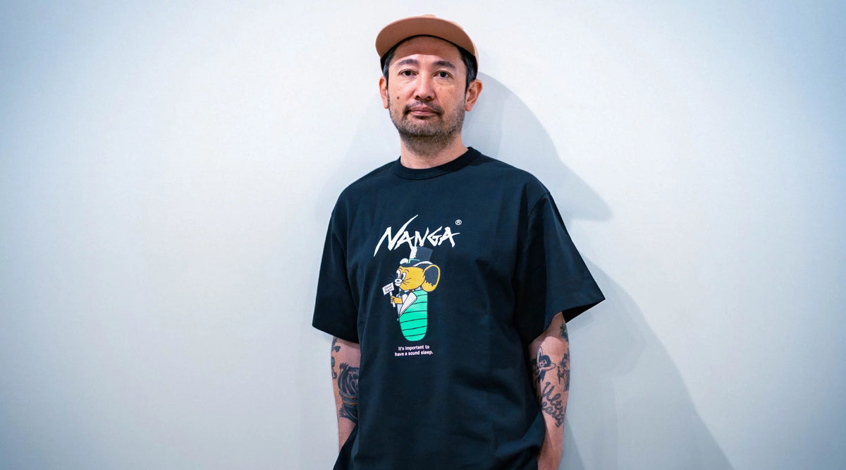 NANGA xOver Jerry Ukai  - 30週年Jerry Marquez 短袖Tee (黑色)