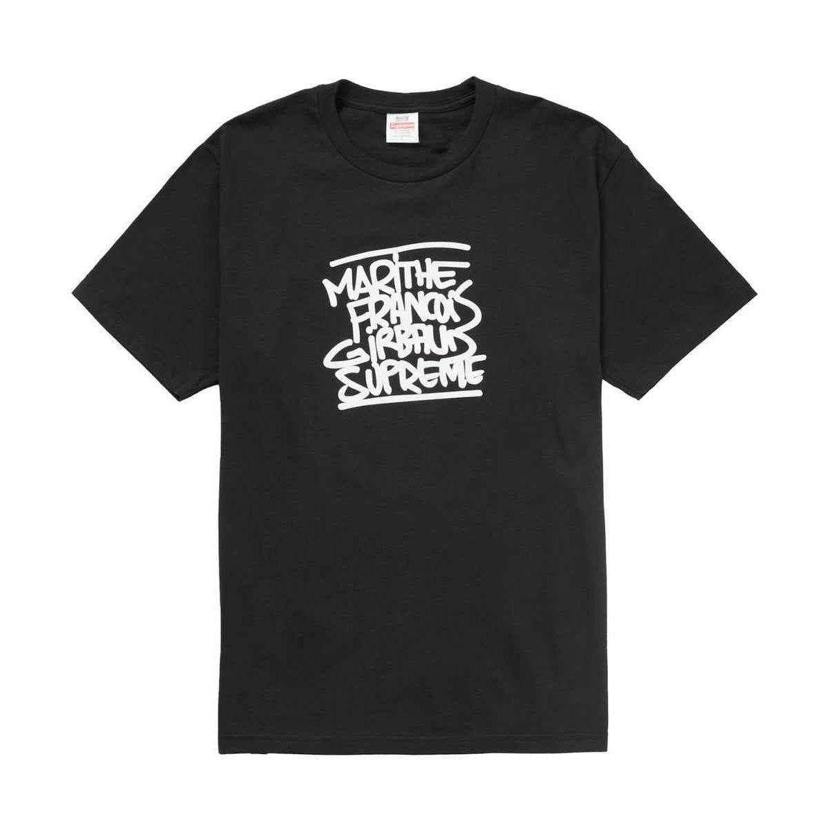 Supreme xOver Marithé + François Girbaud  - 塗鴉 logo Tee (黑色)